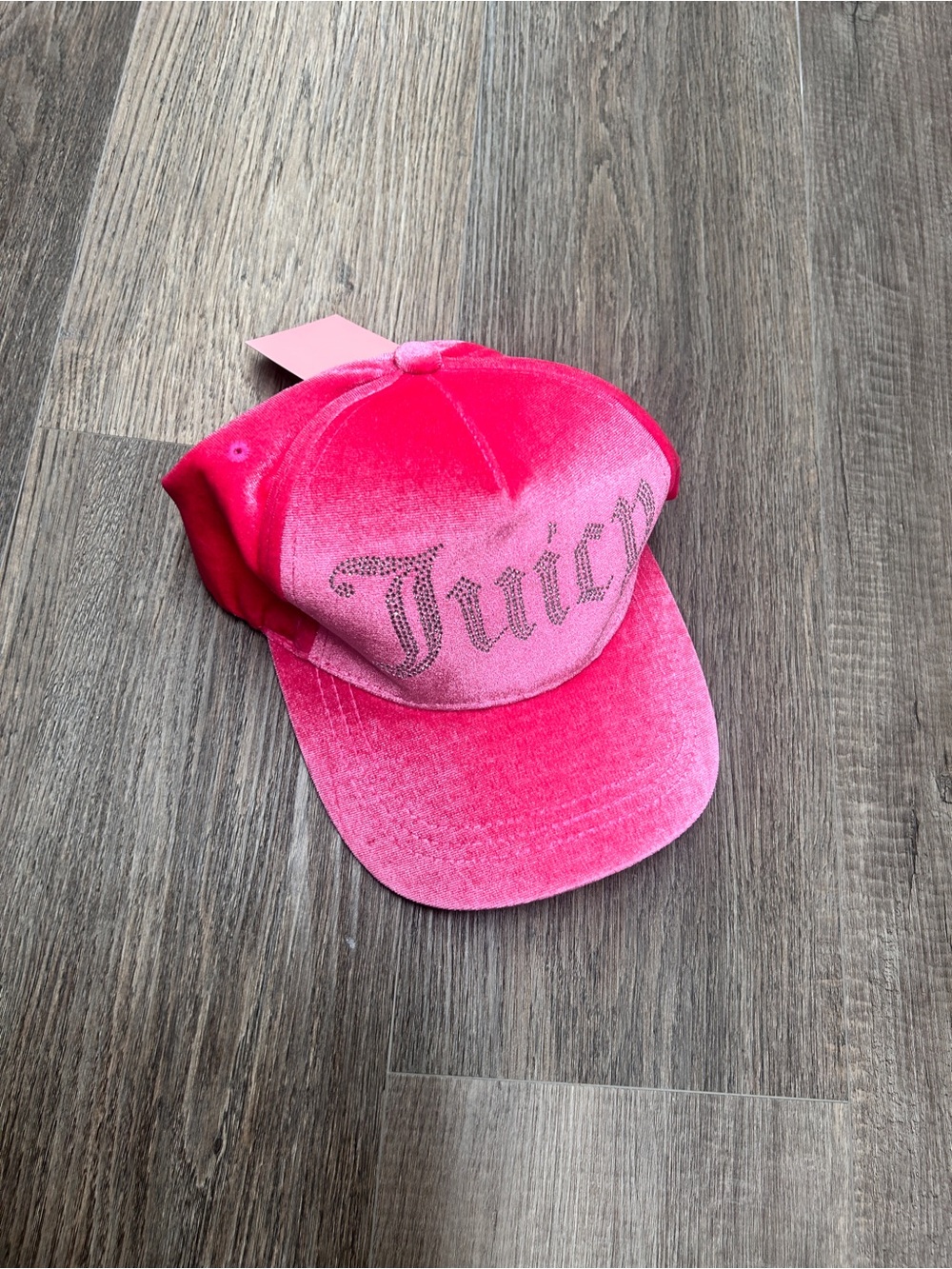 Juicy Couture Hot Pink Velvet Hat